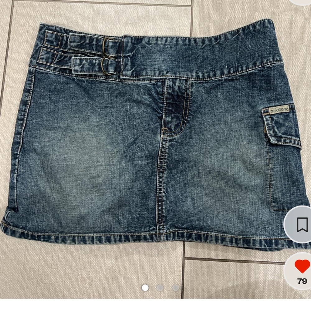 Vintage billabong denim mini skirt